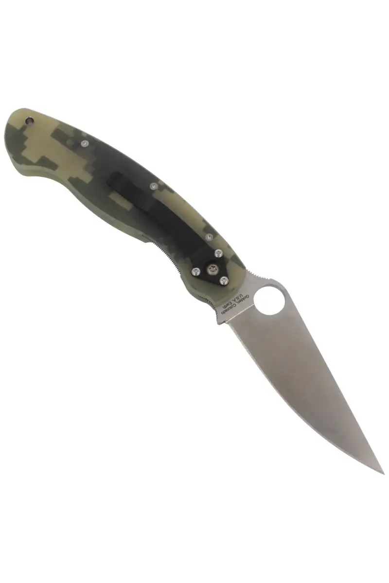 Nóż składany Spyderco Military G-10 Camo Plain (C36GPCMO)
