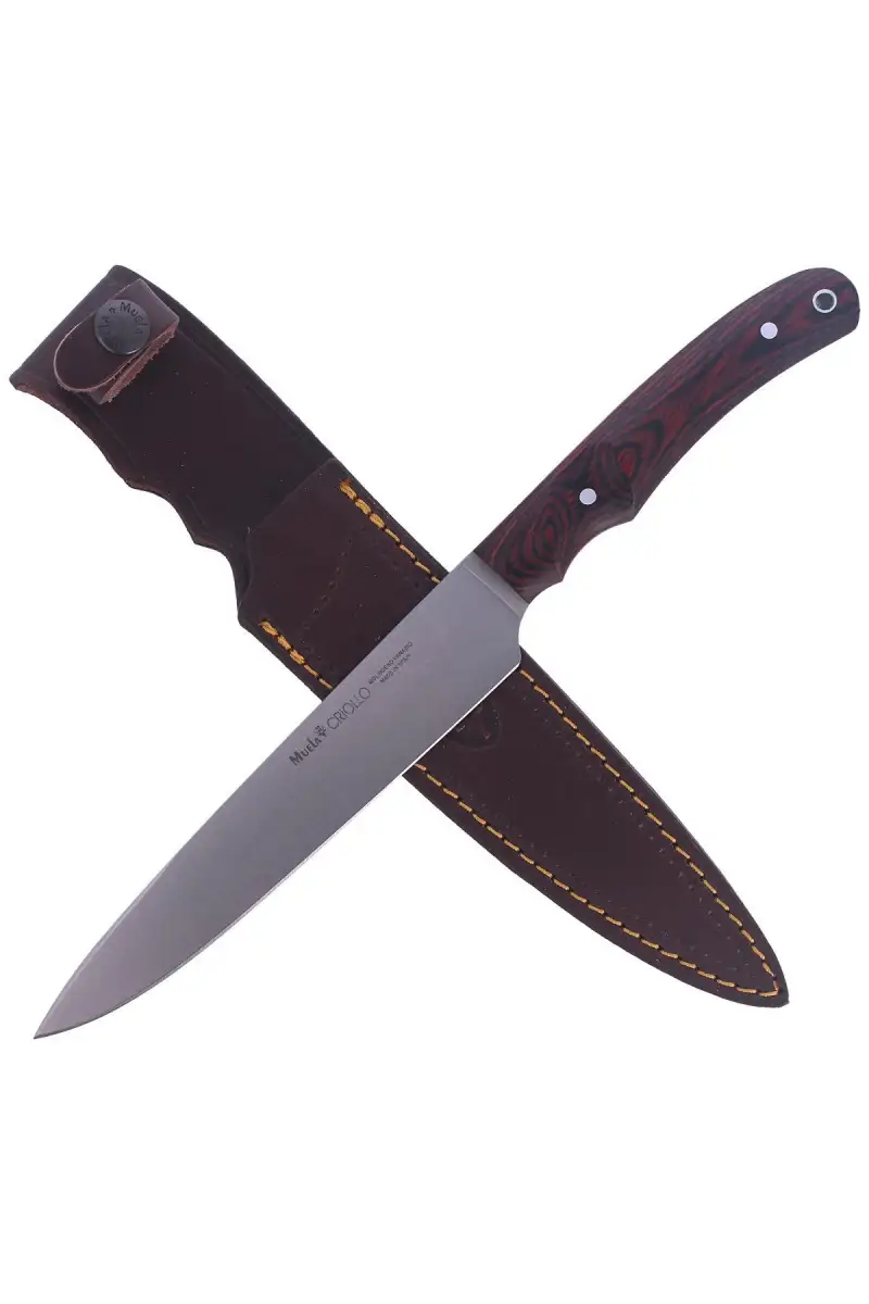 Nóż Muela Criollo-17 Coral Pakka Wood, Satin 1.4116