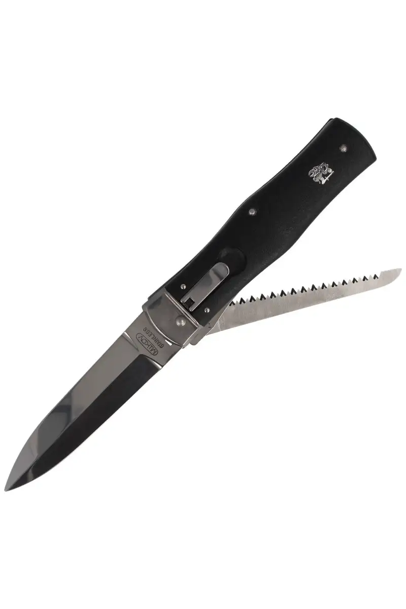 Nóż sprężynowy Mikov Predator ABS z Piłą (241-NH-2/KP BLACK)