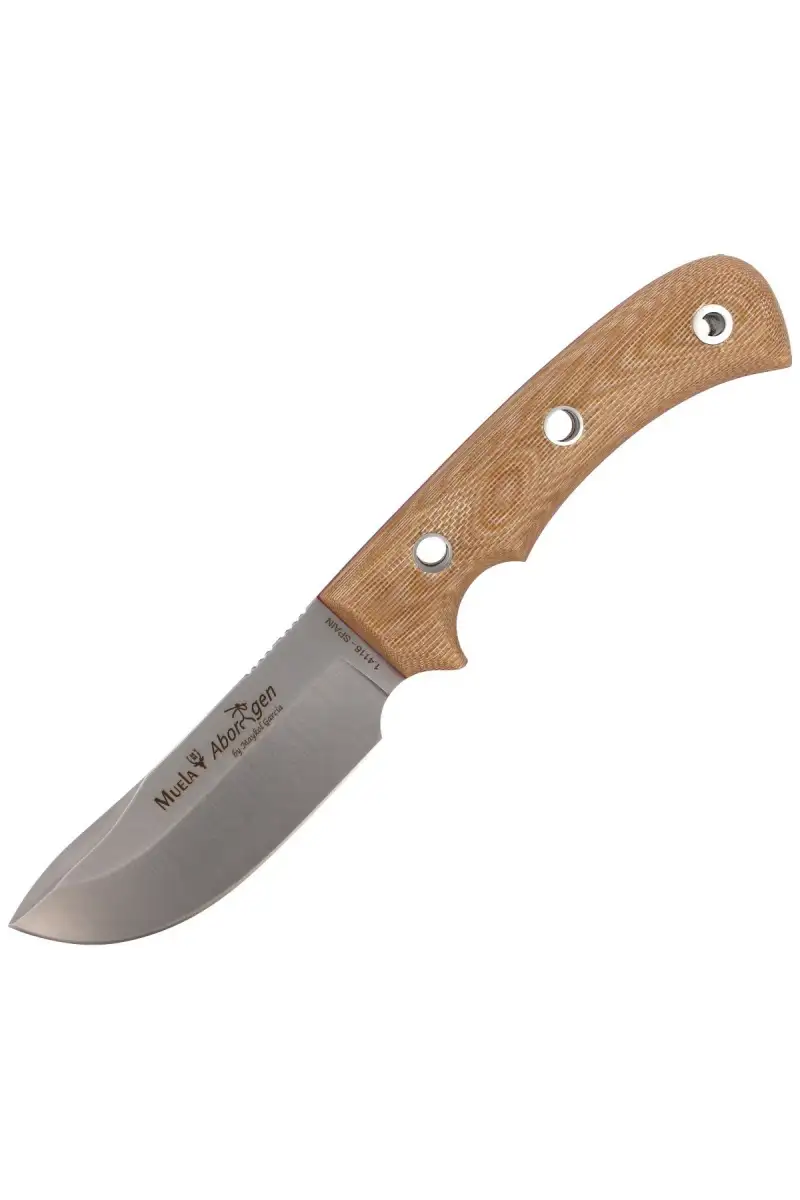 Nóż Muela Aborigen-12D Desert Canvas Micarta, Satin X50CrMoV15 by Maykol Garcia