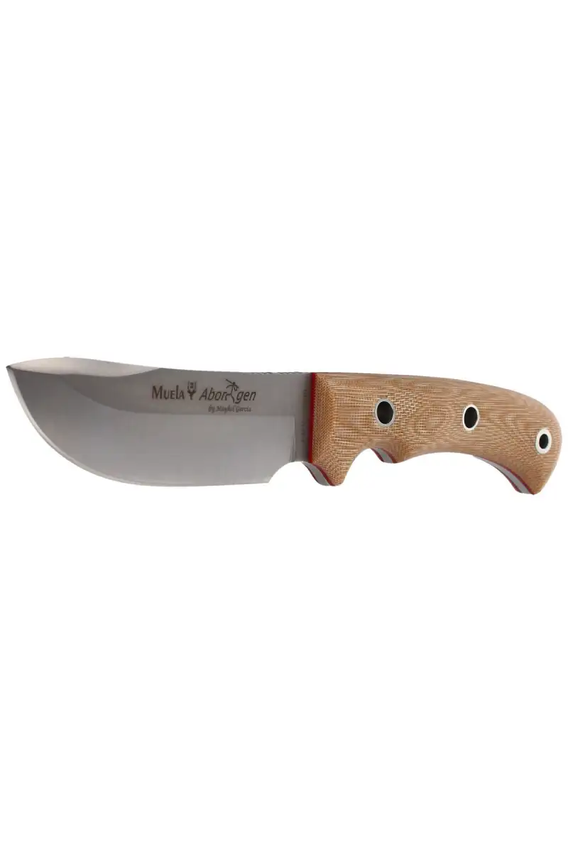 Nóż Muela Aborigen-12D Desert Canvas Micarta, Satin X50CrMoV15 by Maykol Garcia