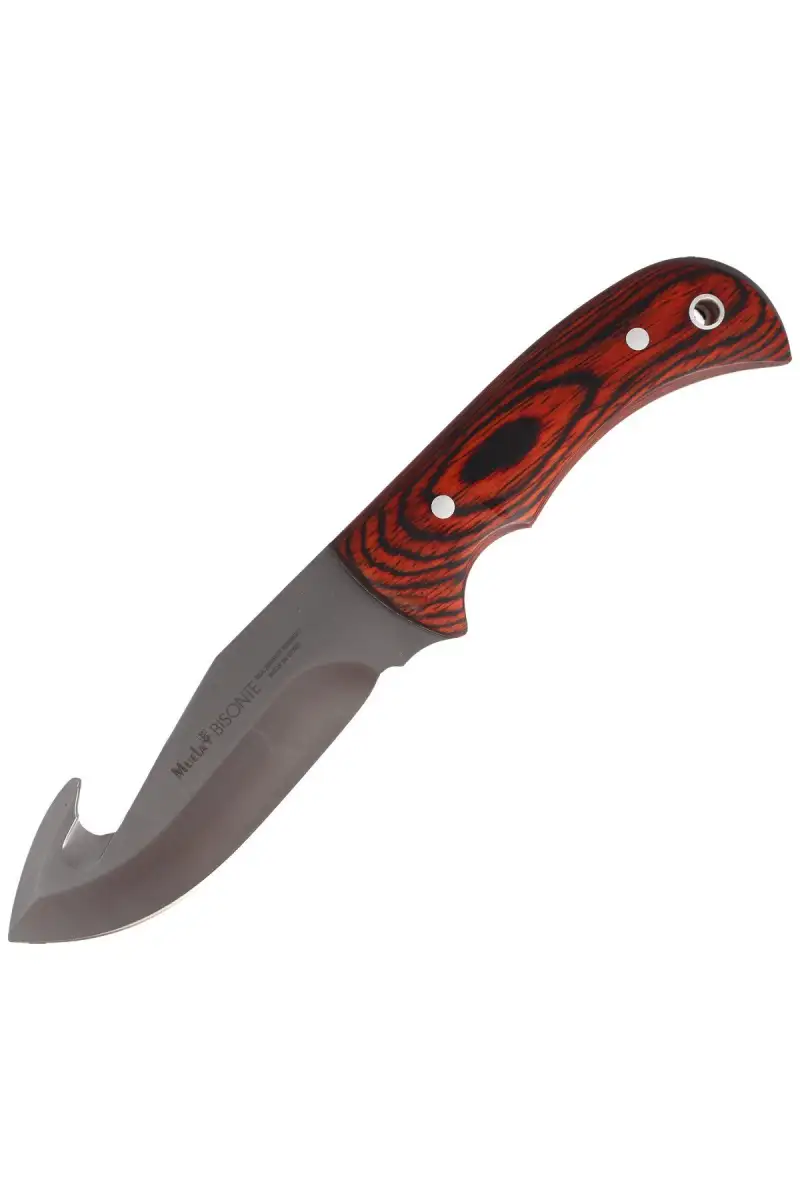 Nóż Muela Bisonte-11R Pakka Wood, Satin X50CrMoV15