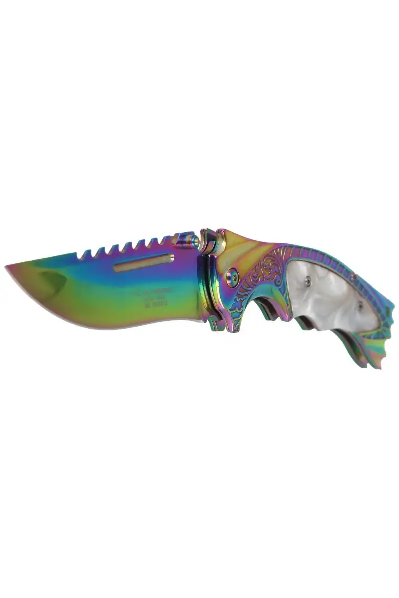 Nóż składany Herbertz CJH Rainbow Titanium/Pearl, Rainbow Titanium 3Cr13MoV (567312 - ART000136)