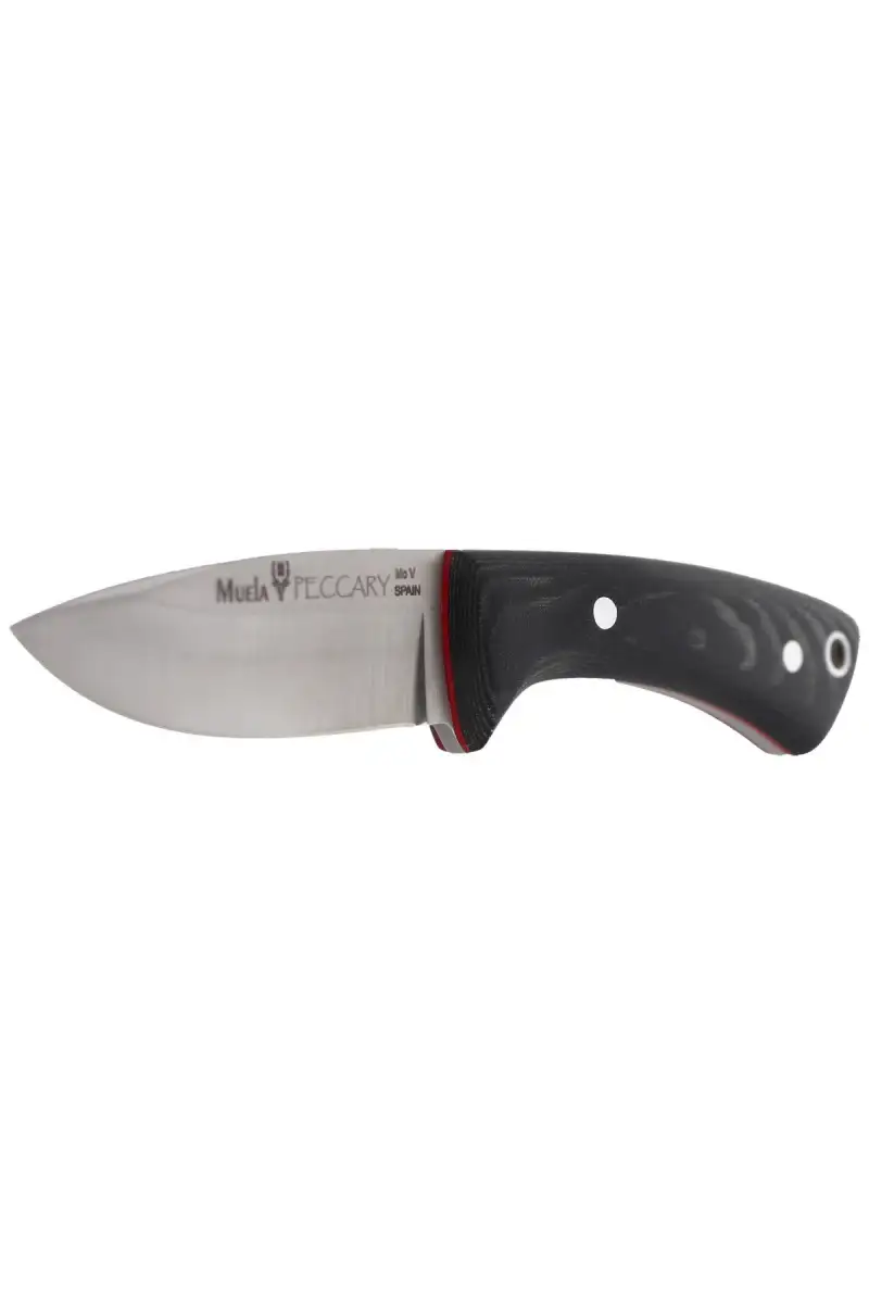 Nóż na szyję Muela Peccary-8M Neck Knife Black Micarta, Satin X50CrMoV15