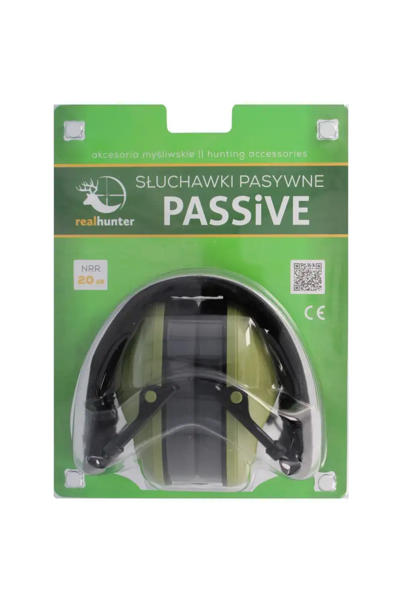 Ochronniki słuchu RealHunter Passive Olive (258-015)