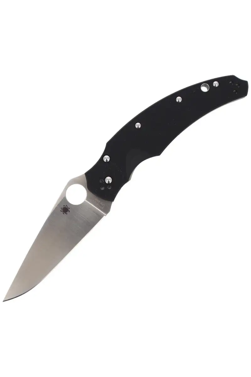 Nóż składany Spyderco Opus Black G-10 Plain (C218GP)