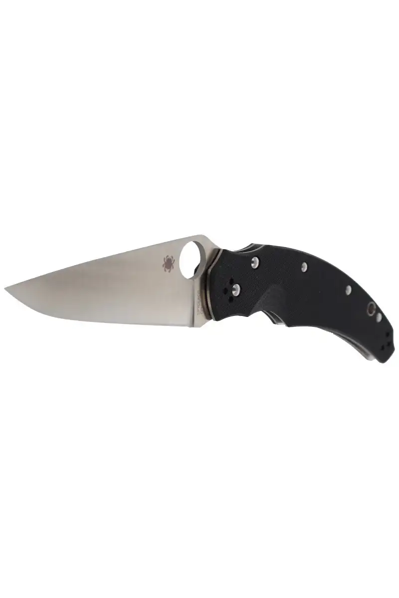 Nóż składany Spyderco Opus Black G-10 Plain (C218GP)