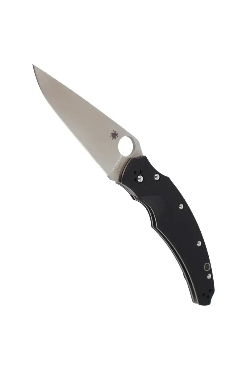 Nóż składany Spyderco Opus Black G-10 Plain (C218GP)