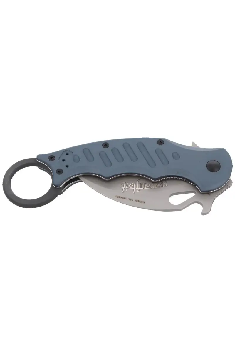 Nóż składany Fox Karambit w/ Emerson Wave Grey Aluminium, Bead Blasted N690Co (478)