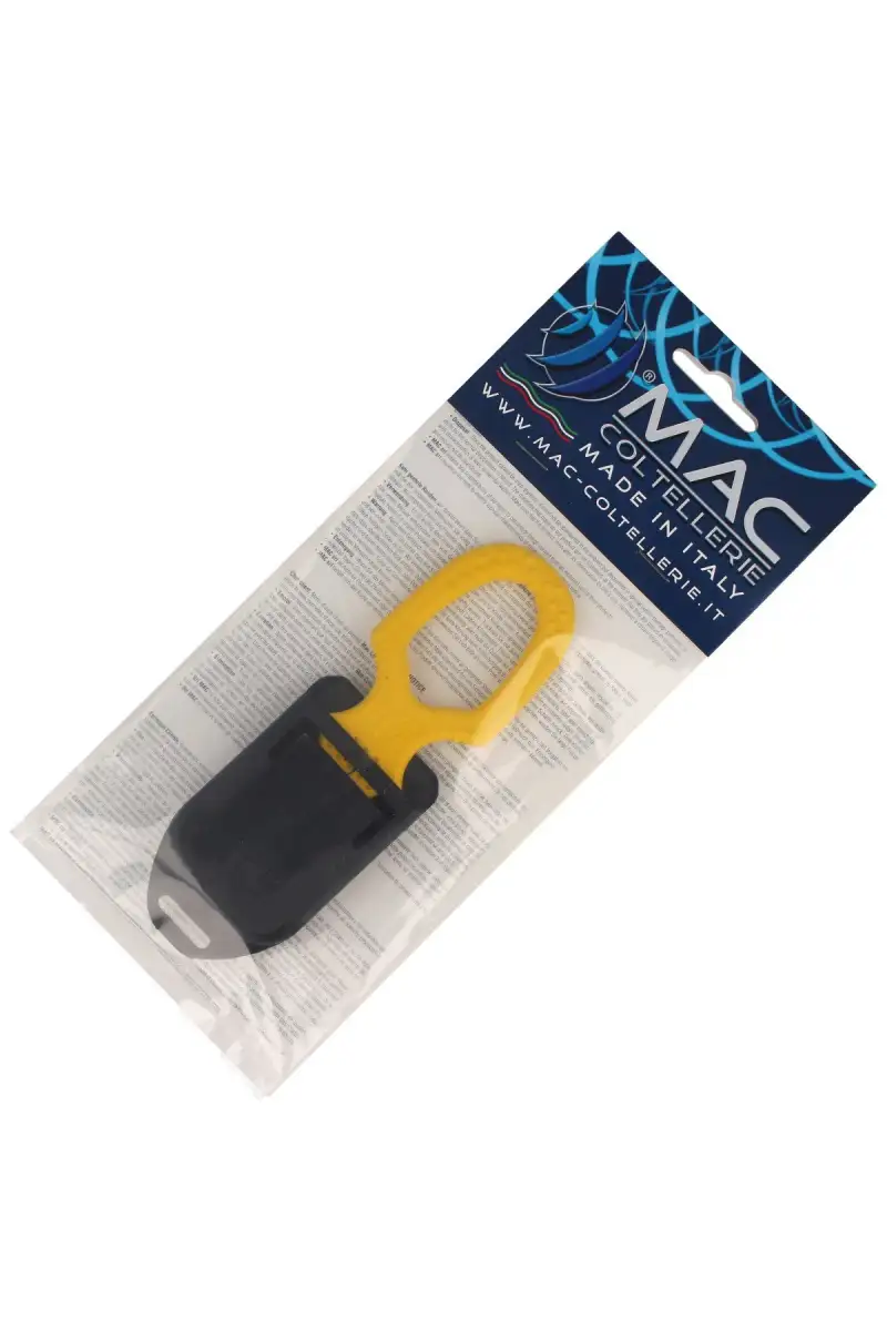 Nóż ratowniczy MAC Coltellerie Twin Rescuer Yellow FRN, Satin W 1.4034 (MC TS09.Y)