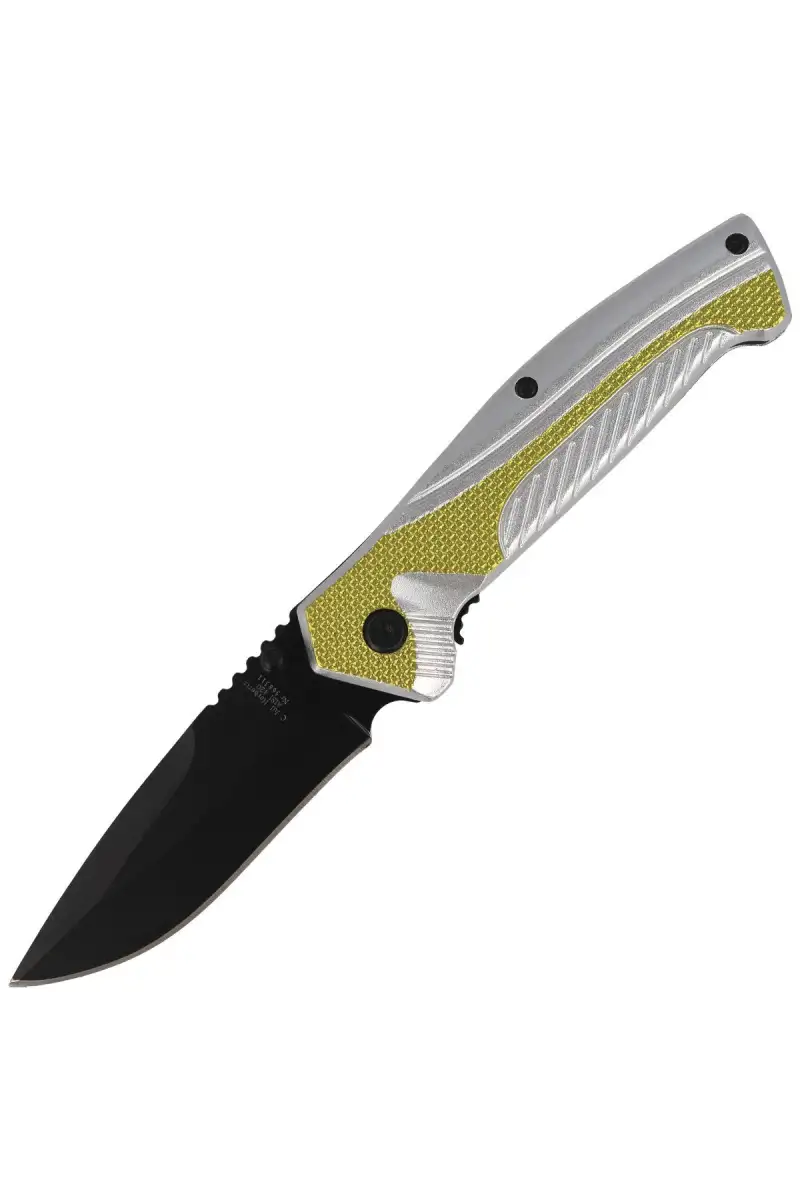Nóż składany Herbertz Solingen Hit Green / Silver Aluminium, Black Blade (566311)