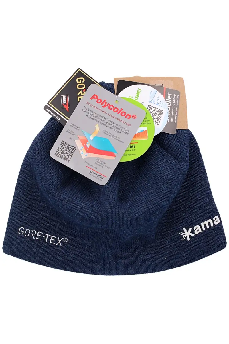 Czapka Kama 100% Merino Wool Gore-Tex, Navy (AG12-108)