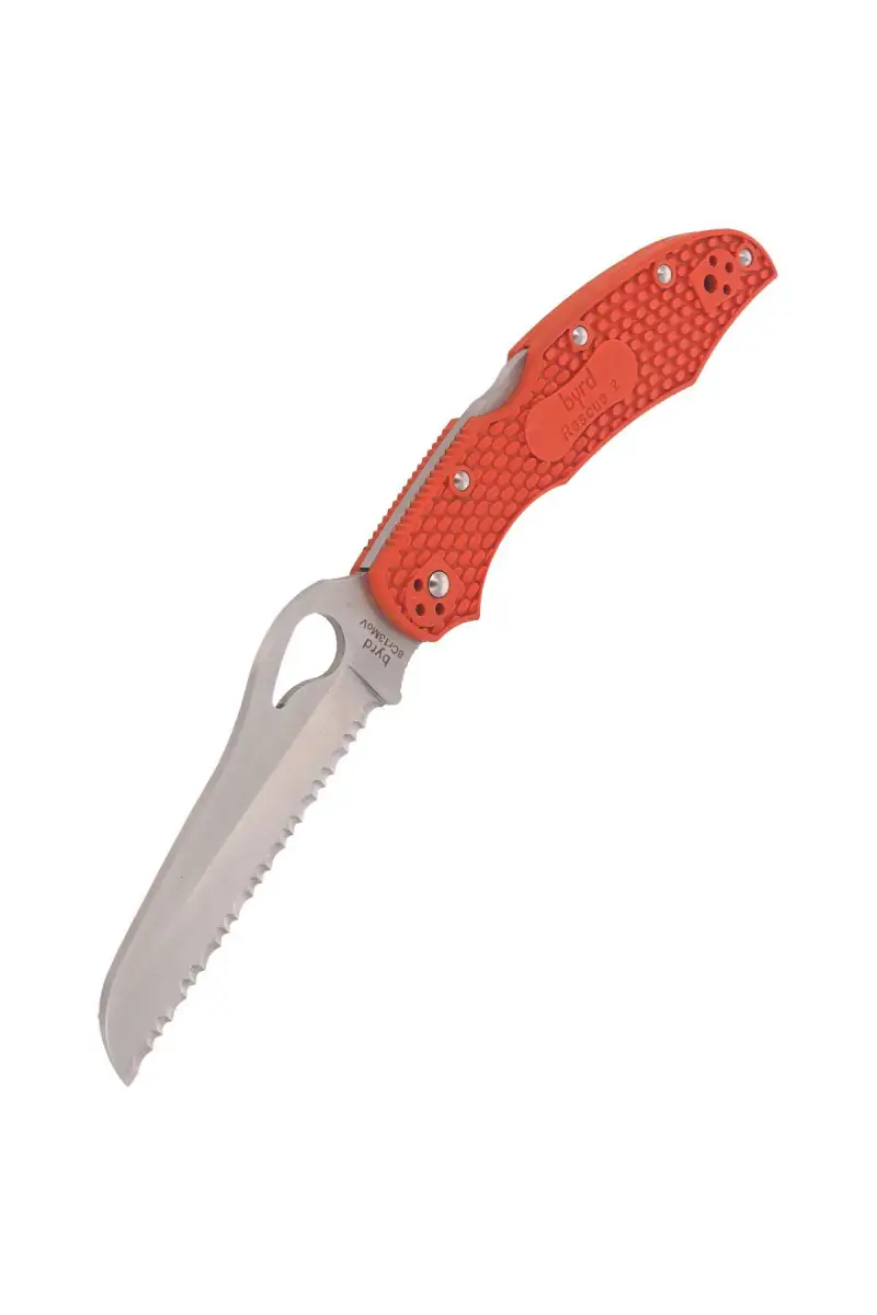 Nóż Spyderco Byrd Cara Cara Rescue 2 FRN Orange, Spyder (BY17SOR2)
