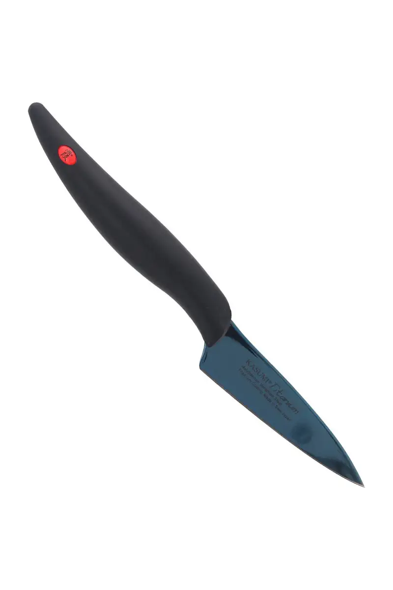 Kasumi Blue Titanium Paring kuty japoński nóż do warzyw 80mm (22008/B)