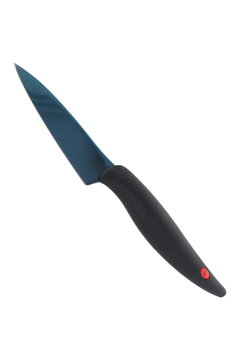 Kasumi Blue Titanium Paring kuty japoński nóż do warzyw 80mm (22008/B)