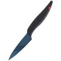 Kasumi Blue Titanium Paring kuty japoński nóż do warzyw 80mm (22008/B)
