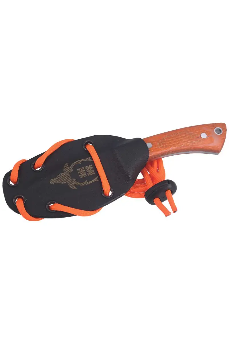 Nóż na szyję Muela Orange Micarta Neck Knife, Satin 1.4116 (PECCARY-8.O)