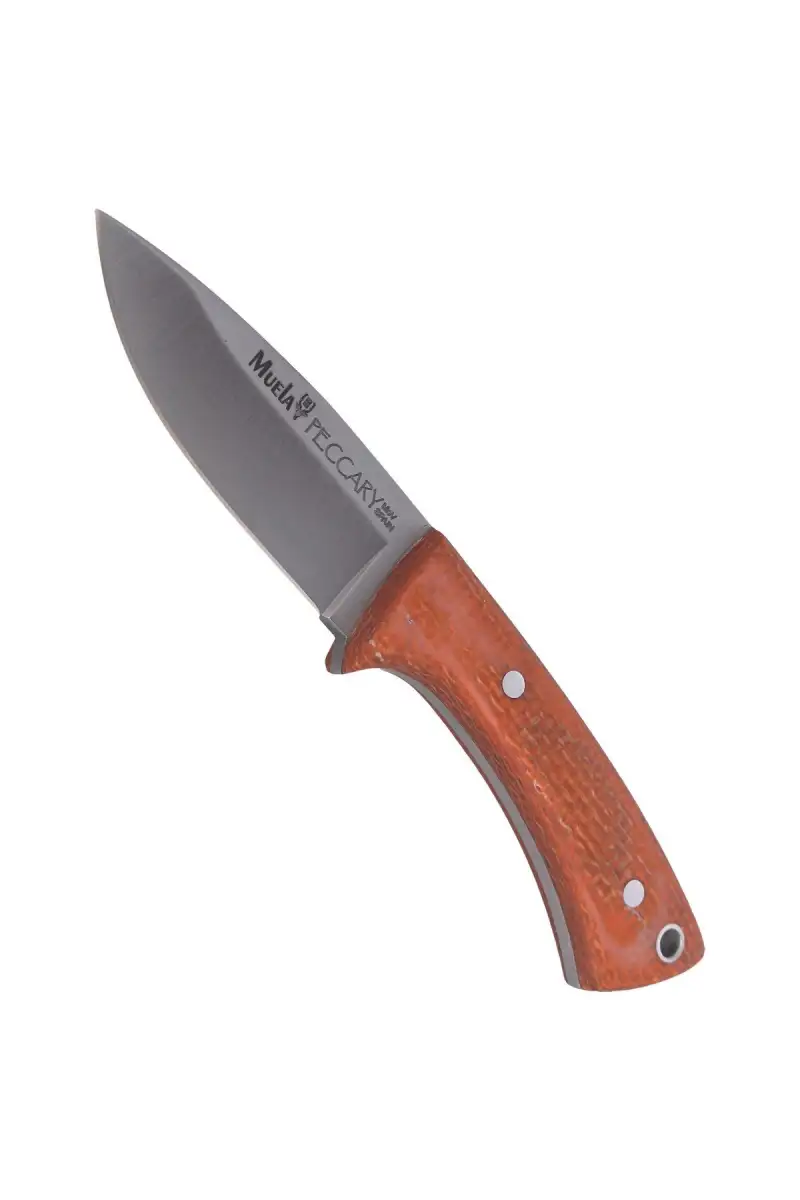 Nóż na szyję Muela Orange Micarta Neck Knife, Satin 1.4116 (PECCARY-8.O)