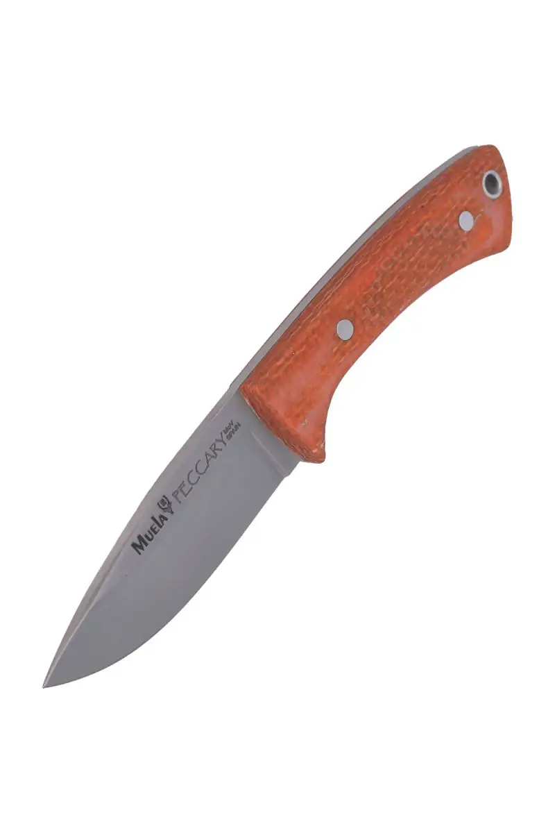 Nóż na szyję Muela Orange Micarta Neck Knife, Satin 1.4116 (PECCARY-8.O)