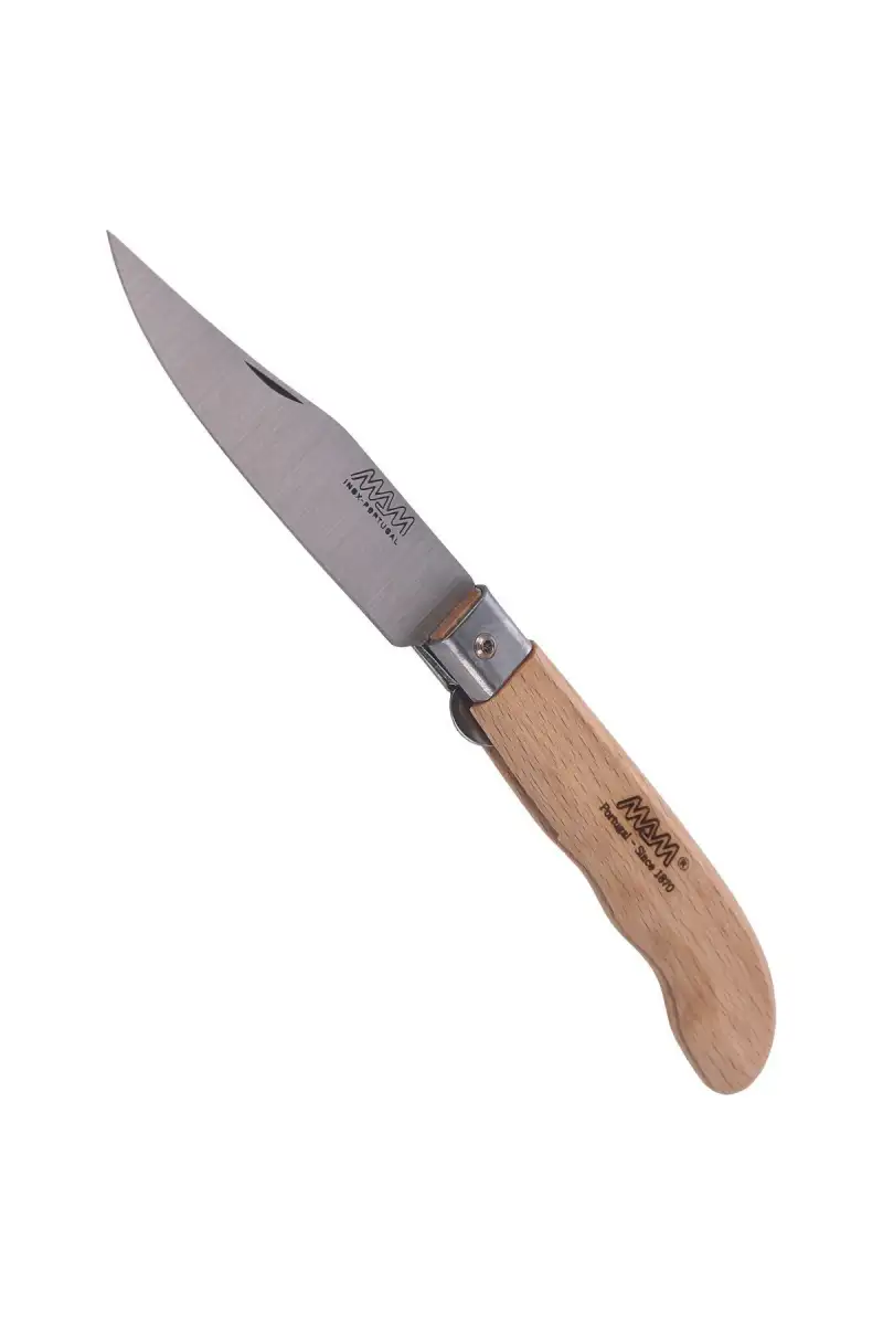 Nóż składany MAM Sportive z blokadą, Medium Light Beach Wood 83mm (2046-LW)