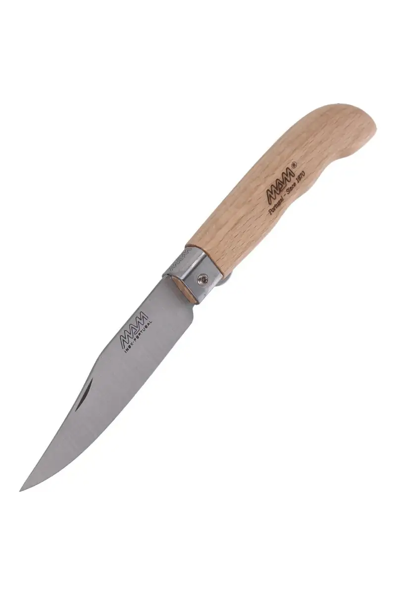 Nóż składany MAM Sportive z blokadą, Medium Light Beach Wood 83mm (2046-LW)