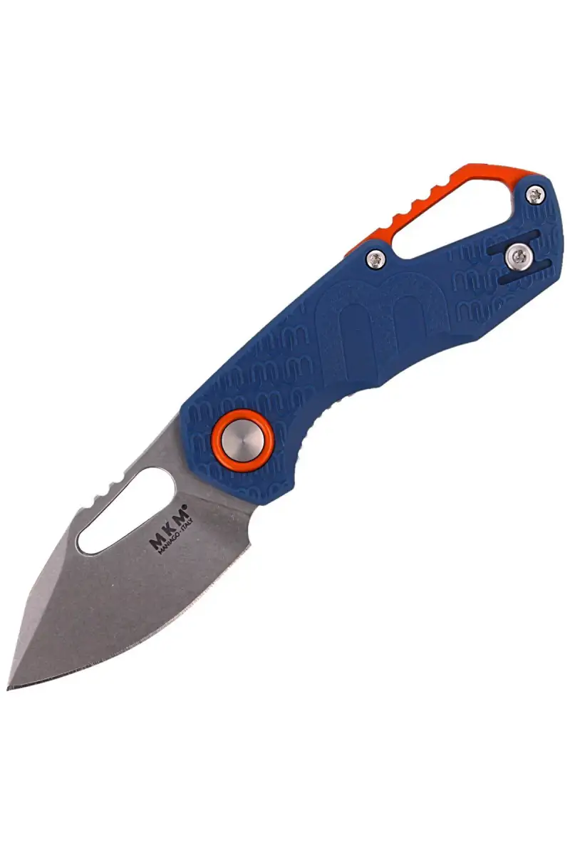 Nóż składany MKM Isonzo Clip Point Blue FRN, Stonewashed N690 by Jesper Voxnæs (MK FX03-3PBL)