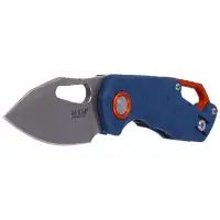 Nóż składany MKM Isonzo Clip Point Blue FRN, Stonewashed N690 by Jesper Voxnæs (MK FX03-3PBL)