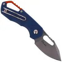 Nóż składany MKM Isonzo Clip Point Blue FRN, Stonewashed N690 by Jesper Voxnæs (MK FX03-3PBL)