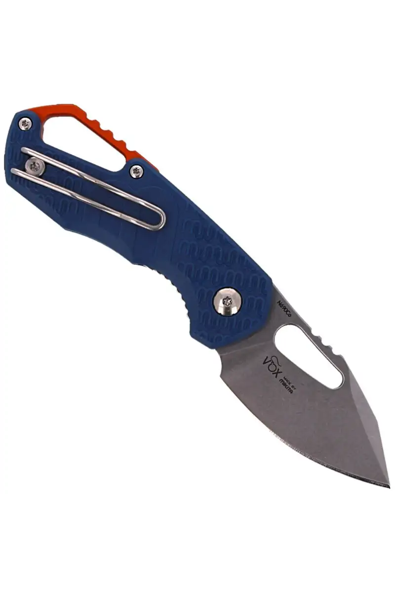 Nóż składany MKM Isonzo Clip Point Blue FRN, Stonewashed N690 by Jesper Voxnæs (MK FX03-3PBL)
