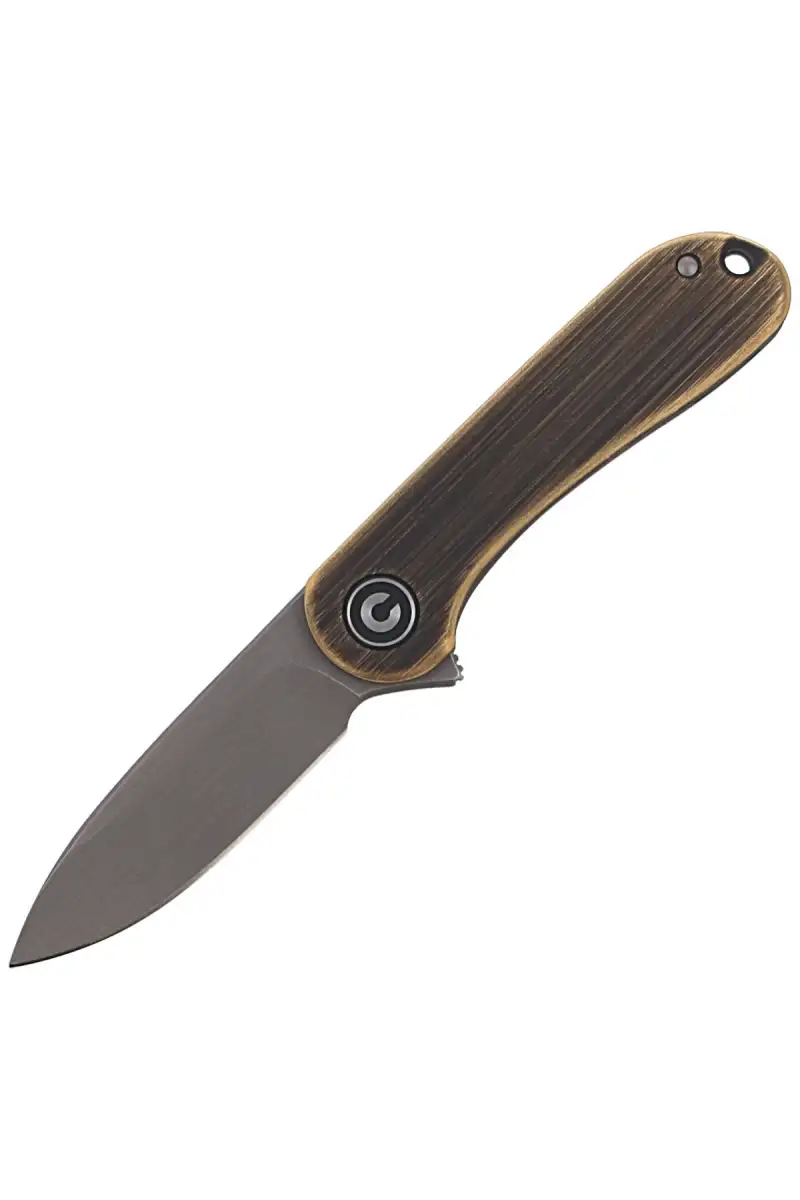 Nóż składany CIVIVI Mini Elementum Black Brass, Gray Hand Rubbed (C18062Q-1)