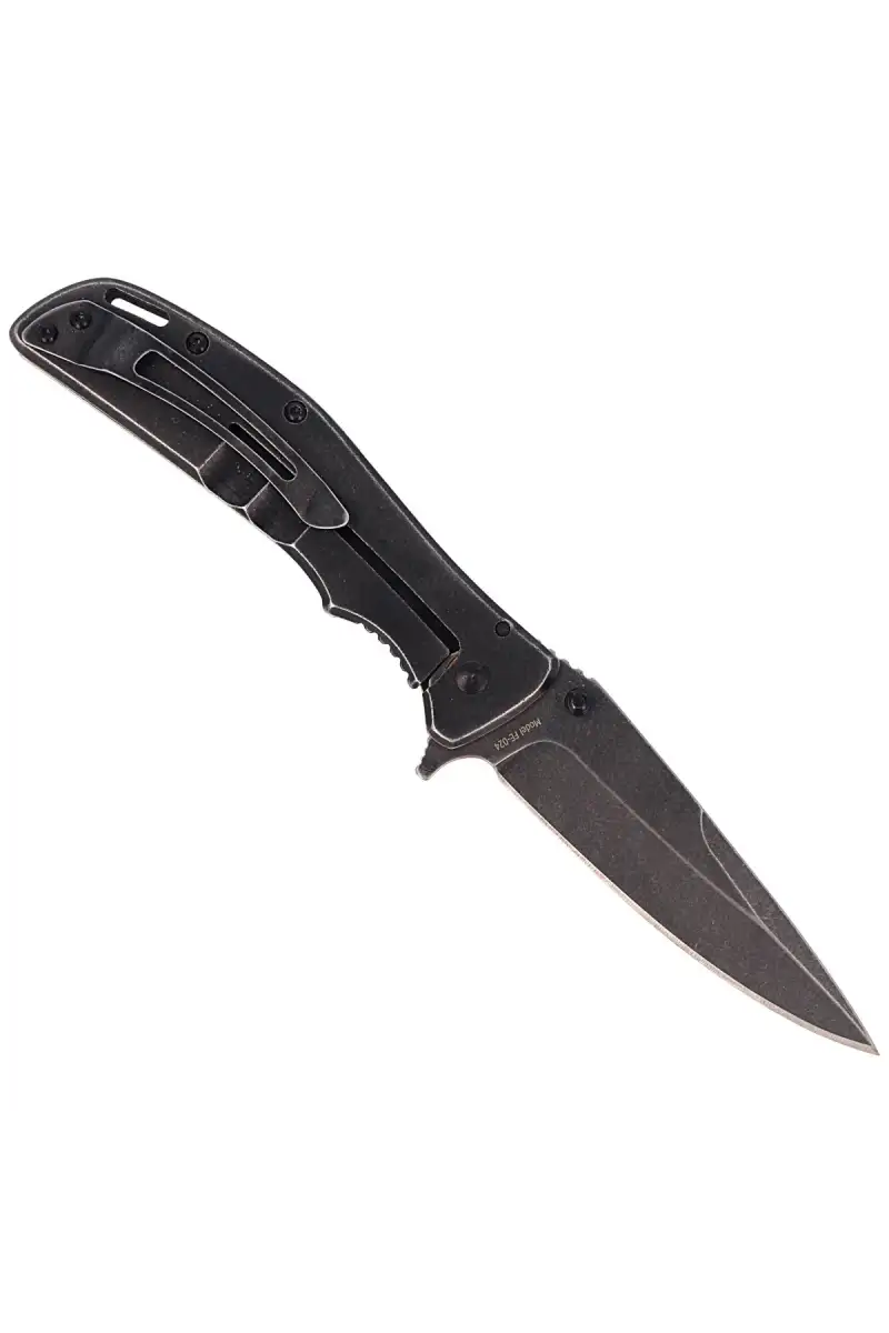 Nóż składany FoxEdge Mandatory Fun G10 Black, Stone Washed PVD by Russ Kommer (FE-024)