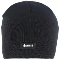 Czapka Kama 100% Merino Wool / Polycolon Band, Black (A02-110)