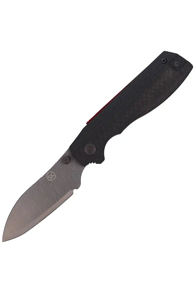 Nóż składany Sandrin Knives Torino V2 Carbon Fiber, Polyhedral Tungsten Carbide 71HRC