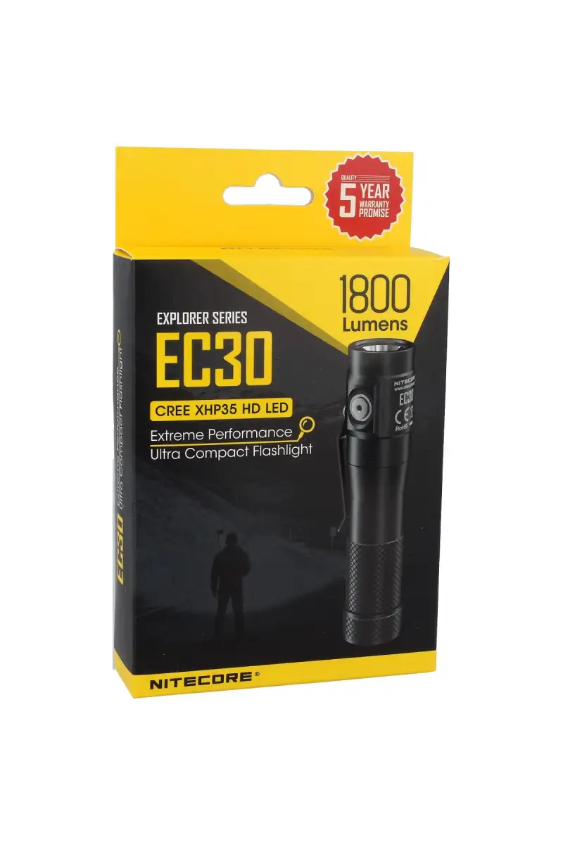 Latarka NiteCore 1800lm, 1x18650 / 3500mAh (EC30)
