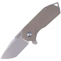 Nóż Kubey Knife Campe, Tan G10, Sandblast D2 (KU203C)