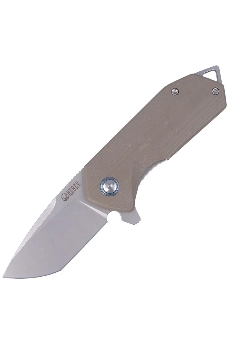 Nóż Kubey Knife Campe, Tan G10, Sandblast D2 (KU203C)