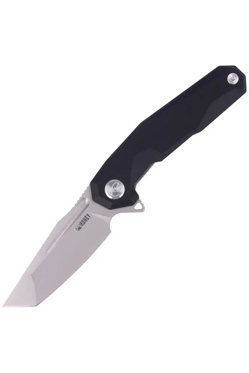 Nóż składany Kubey Carve Nest Black G10, Sandblasted D2 (KB237A)