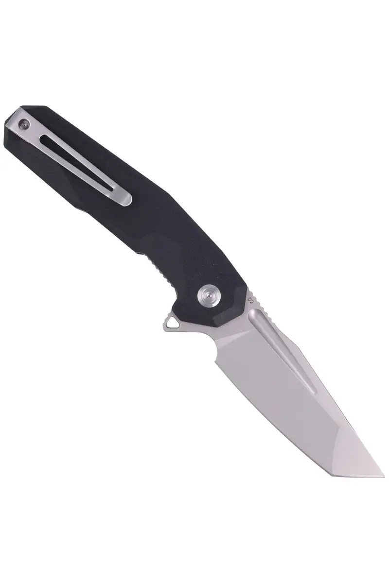Nóż składany Kubey Carve Nest Black G10, Sandblasted D2 (KB237A)