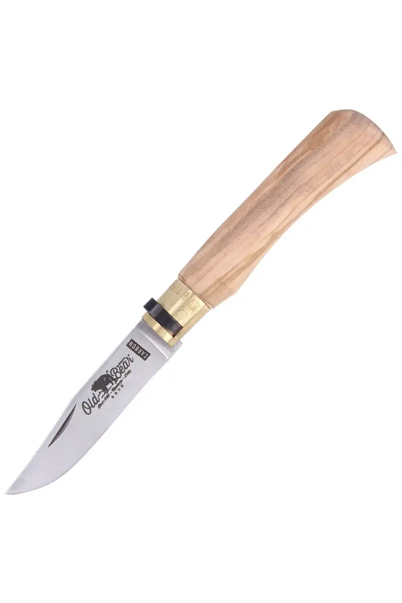 Nóż składany Antonini Old Bear Classical M Olive Wood, Satin C70 (9306/19_LU)