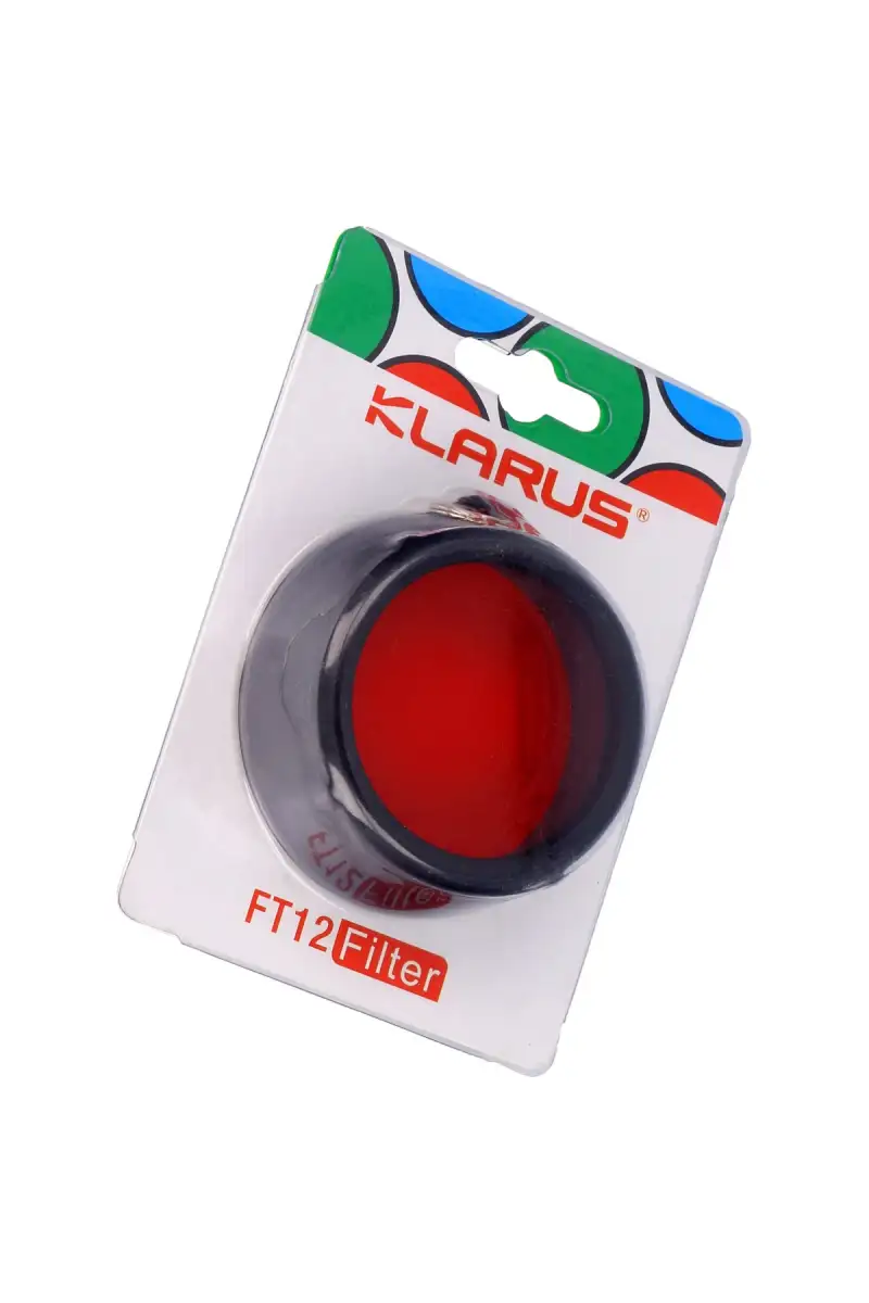Filtr do latarek Klarus XT12GT czerwony (FT12 RD)