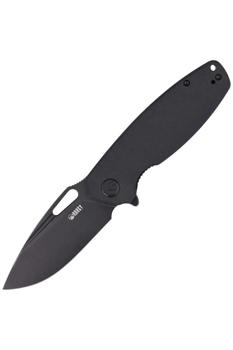 Nóż Kubey Knife Tityus, Black G10, Dark Stonewashed D2 (KU322C)