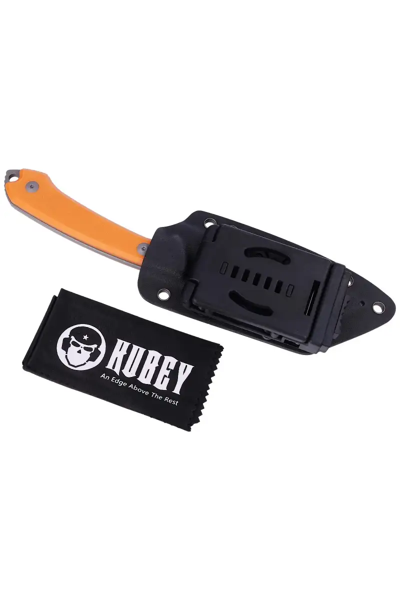 Nóż Kubey Knife Perses, Orange G10, Bead Blasted D2 (KU302A)
