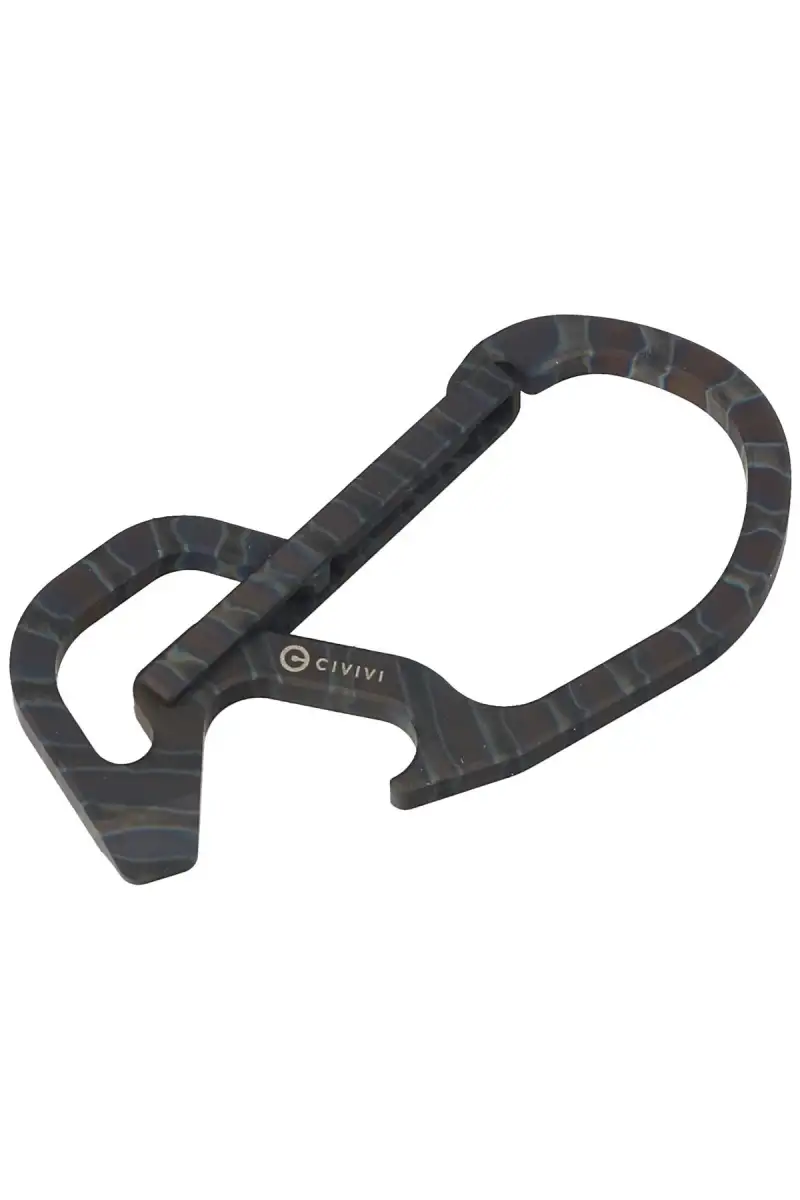 Karabińczyk CIVIVI Click Carabiner Keychain Multi-Tool, Flamed Titanium (CA-01B)