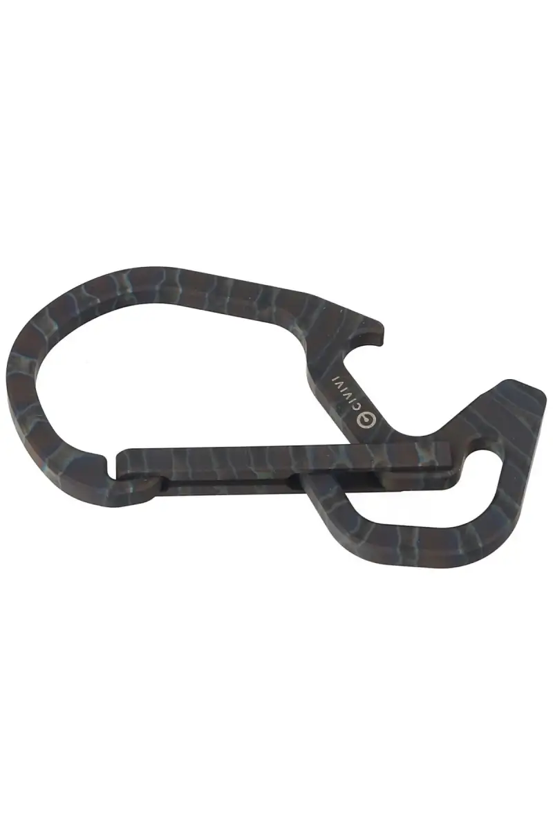 Karabińczyk CIVIVI Click Carabiner Keychain Multi-Tool, Flamed Titanium (CA-01B)