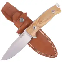 Nóż LionSteel G10 M5 Olive Wood, Satin Blade Sleipner (M5 UL)