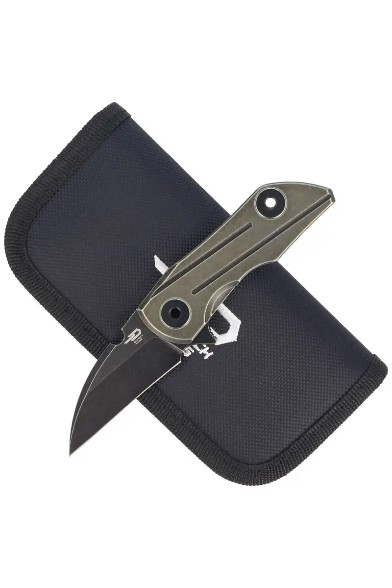 Nóż składany Bestech 2500 Delta Bronze Titanium, Black Stonewashed CPM S35VN by Poltergeist Works (BT2006D)