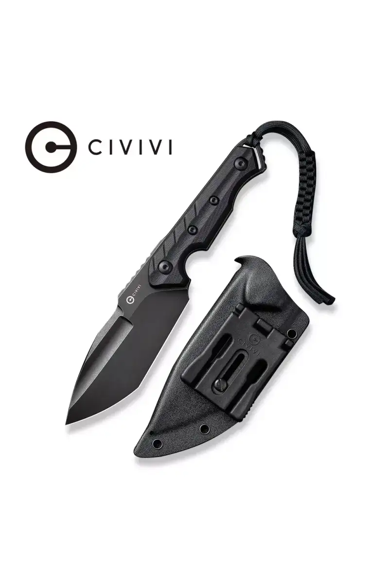 Nóż Civivi Maxwell Black G10, Black Stonewashed D2 by Maciej Torbé (C21040-1)