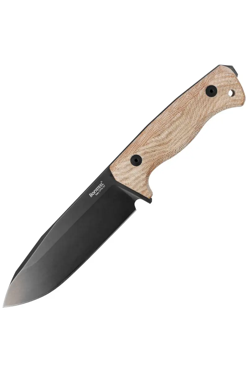 Nóż LionSteel Natural Canvas Micarta, Old Black CPM 3V by Molletta (T6B 3V CVN)