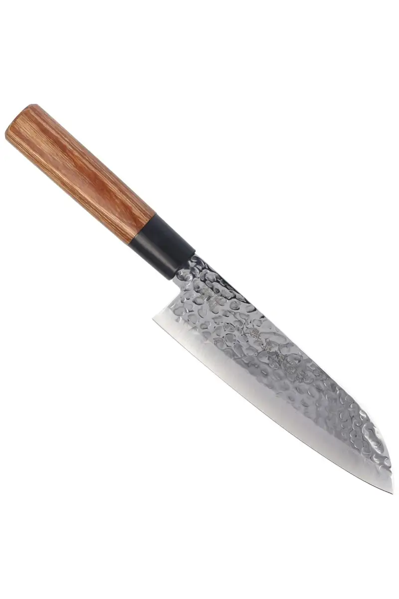 Nóż Tsubazo Santoku Pakka Wood, Tsuchime Daido 1K6 (340218)