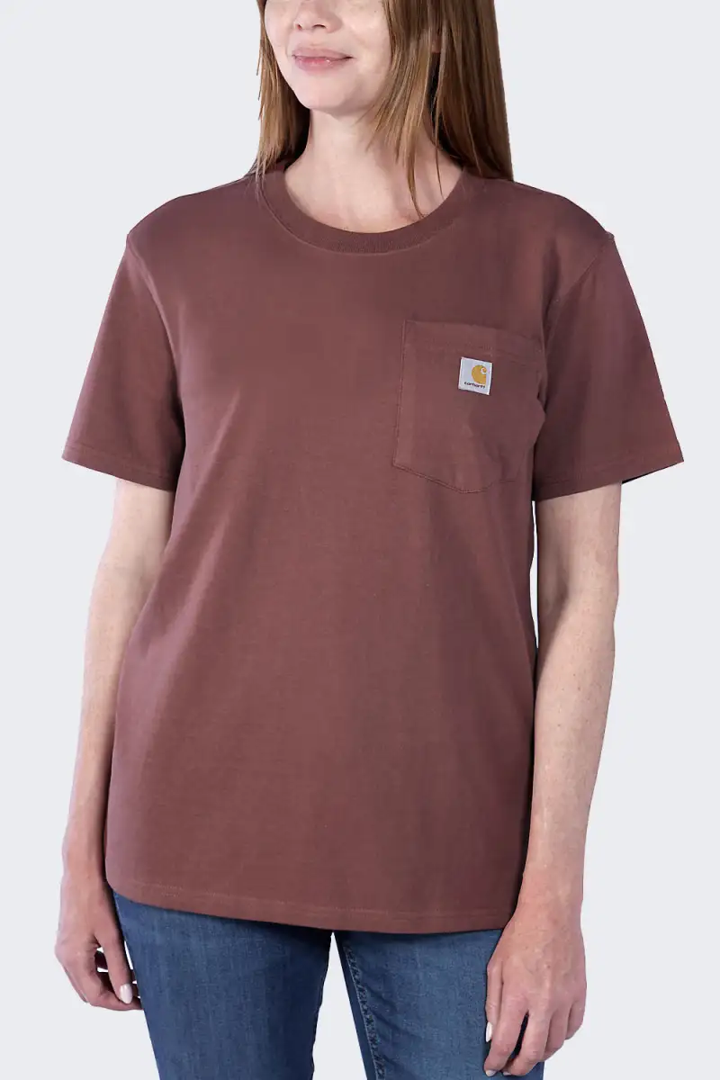 Koszulka Carhartt WK87 Pocket SS Sable